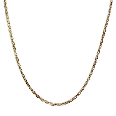 Chaîne d'occasion or 750 jaune maille forçat 53 cm - vue 1