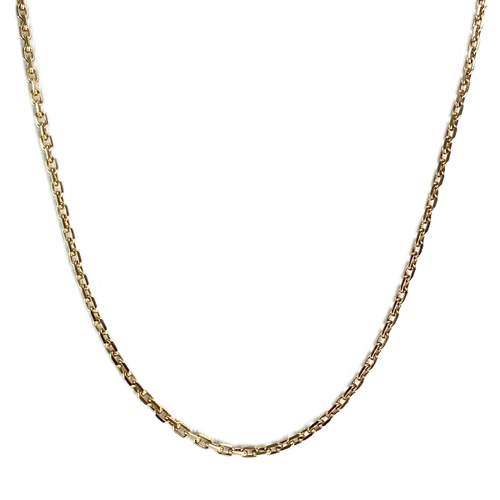 Chaîne d'occasion or 750 jaune maille forçat 53 cm
