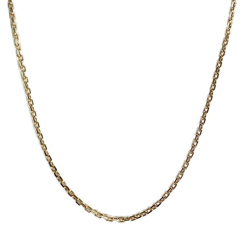 Chaîne d'occasion or 750 jaune maille forçat 53 cm - vue 1