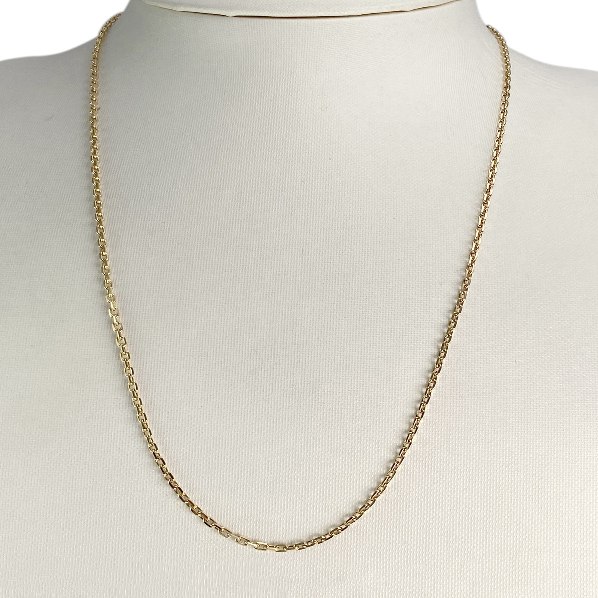 Chaîne d'occasion or 750 jaune maille forçat 53 cm - vue 2