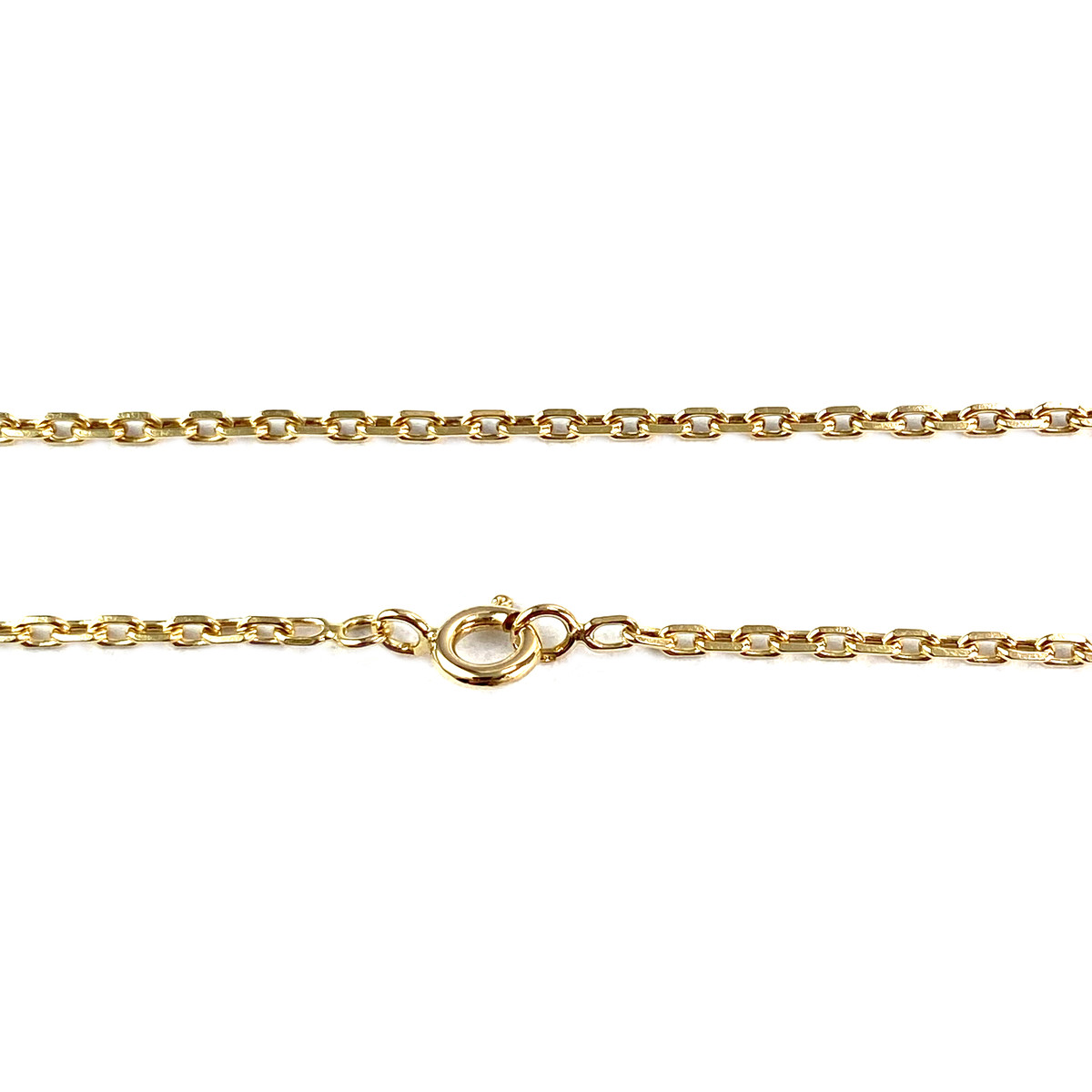 Tweedehands 750 geelgouden forçat ketting - bekijk 3