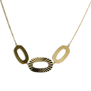 Collier d'occasion or 750 jaune maille fantaisie