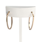 Créoles d'occasion or 375 rose - vue 1