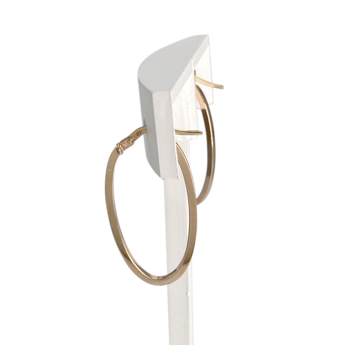 Créoles d'occasion or 375 rose - vue 2