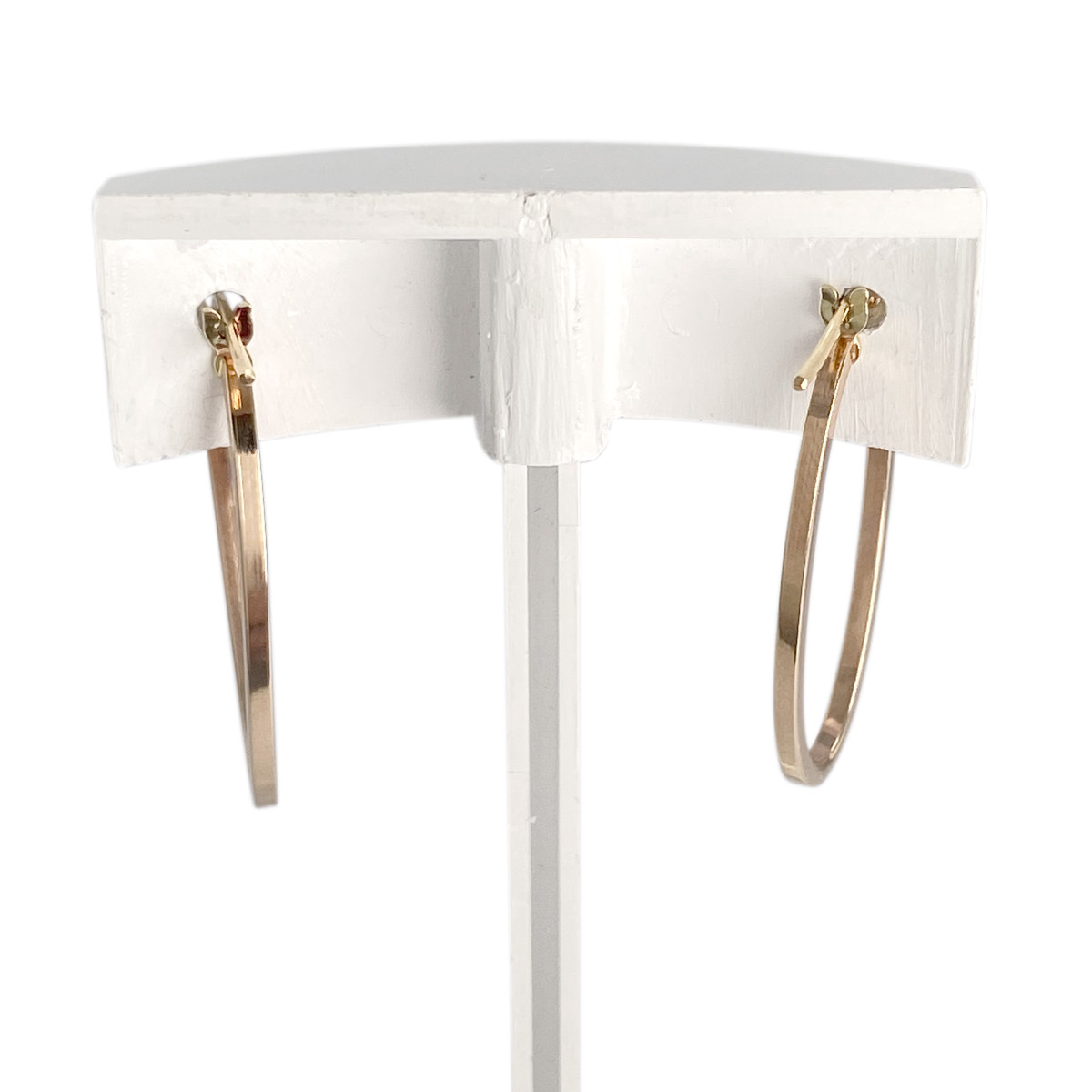 Créoles d'occasion or 375 rose - vue 3