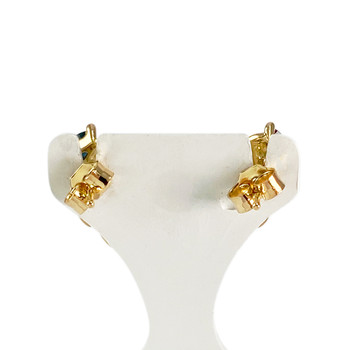 Boucles d'oreilles d'occasion or 750 jaune saphirs