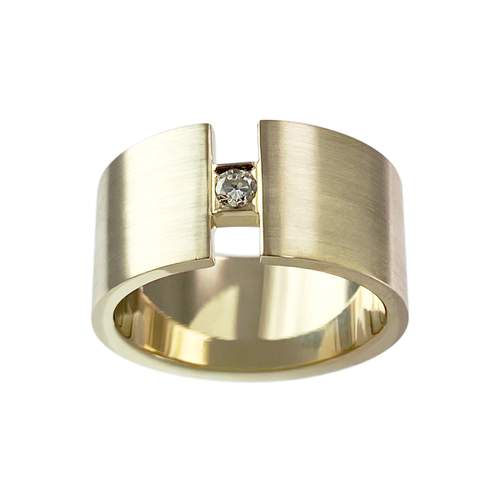 Bague d'occasion or 750 jaune diamant