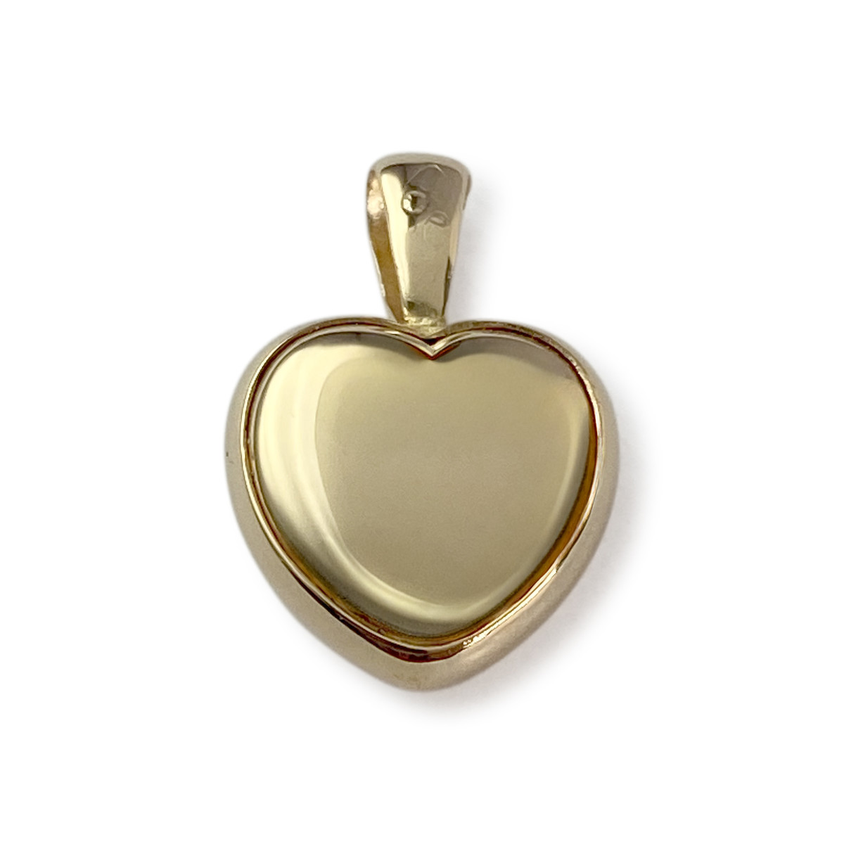 Pendentif coeur d'occasion or 750 jaune zirconia - vue 2