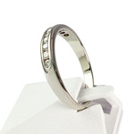 Bague d'occasion or 750 blanc diamants - vue 2