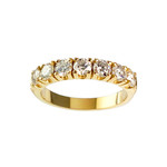 Bague d'occasion or 750 jaune diamants - vue 1