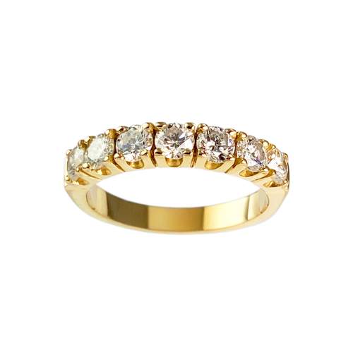 Bague d'occasion or 750 jaune diamants