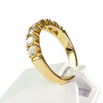 Bague d'occasion or 750 jaune diamants - vue 2