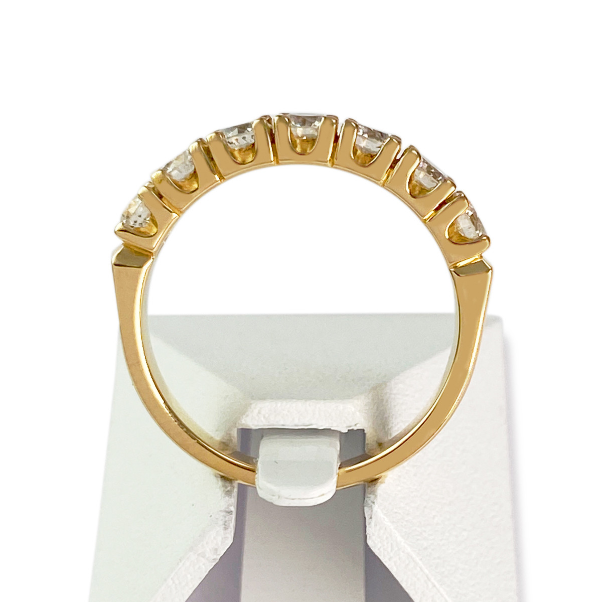 Bague d'occasion or 750 jaune diamants - vue 3