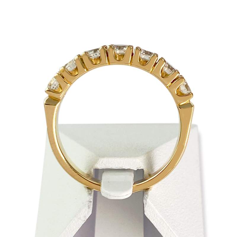 Bague d'occasion or 750 jaune diamants - vue 3