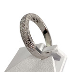 Bague d'occasion or 750 blanc diamants - vue 2