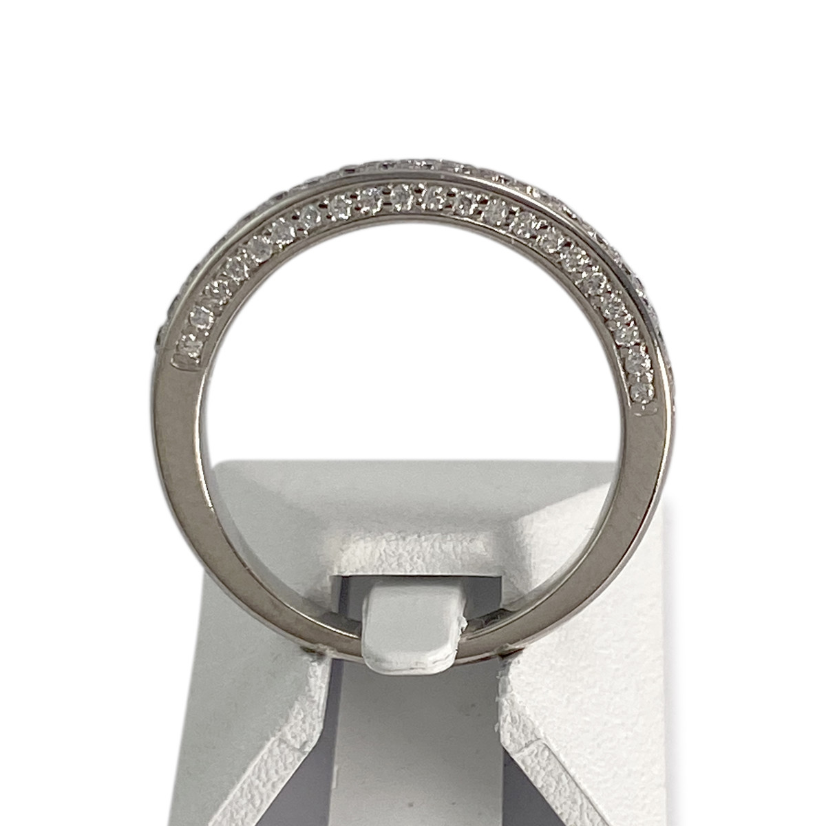 Bague d'occasion or 750 blanc diamants - vue 3