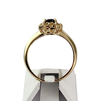 Bague d'occasion or 750 jaune saphir, diamants