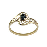 Bague d'occasion or 750 jaune saphir