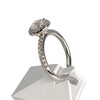 Bague d'occasion or 585 blanc diamants - vue V2