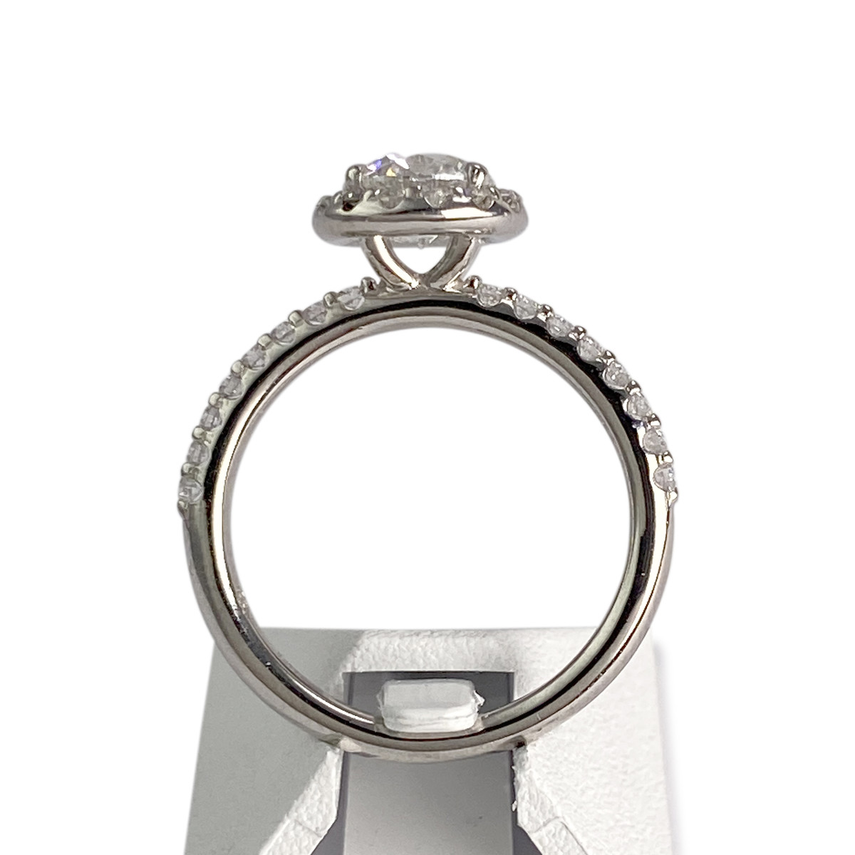 Bague d'occasion or 585 blanc diamants - vue 3