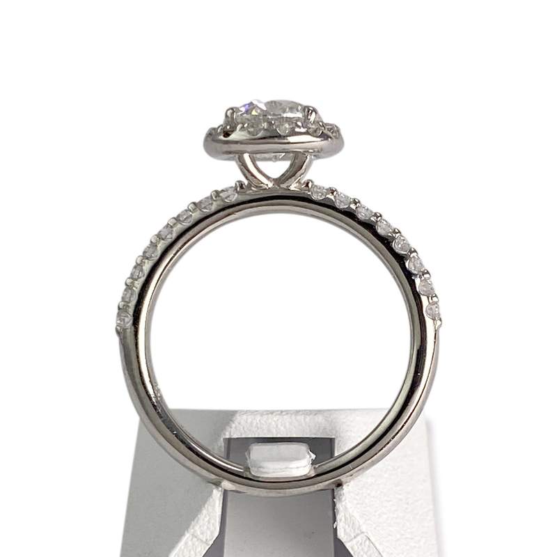 Bague d'occasion or 585 blanc diamants - vue 3