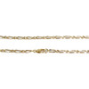 Tweedehands 750 geelgouden ketting met paardenketting en afwisselende schakels - bekijk V3
