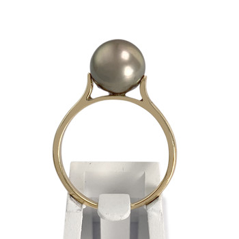 Bague d'occasion or 750 jaune perle de Tahiti