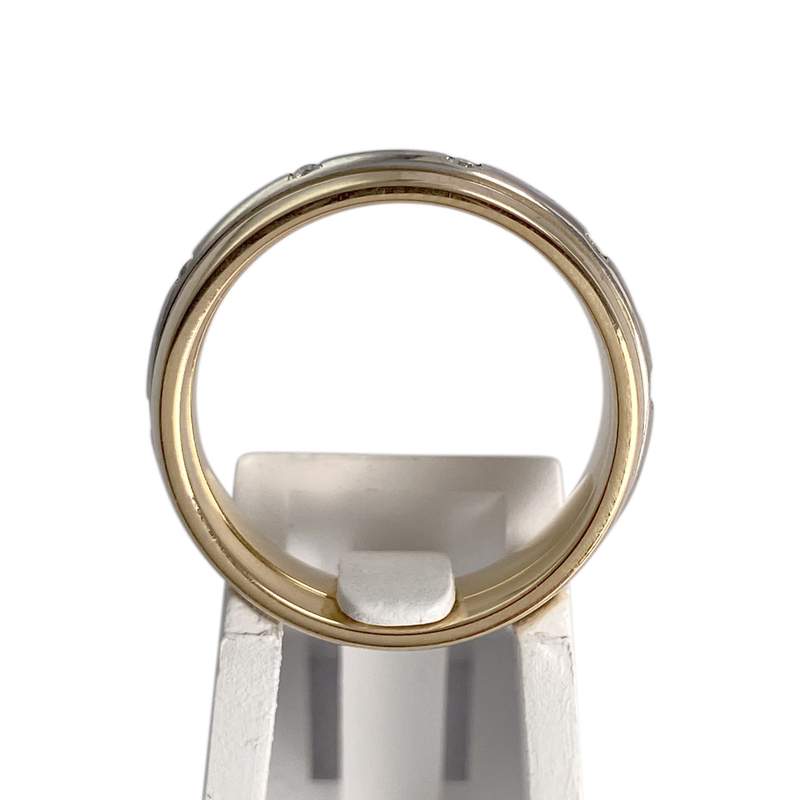 Bague d'occasion 2 ors 750 diamants - vue 3