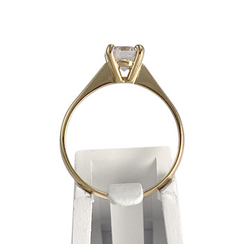 Solitaire d'occasion gold 750 yellow zirconia