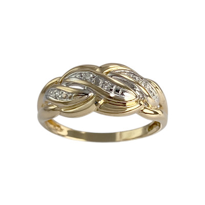 Bague d'occasion 2 tons  750 diamants - vue 1
