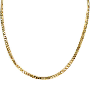 Chaîne d'occasion or 750 jaune maille fantaisie