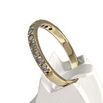 Bague d'occasion or 750 jaune diamants - vue 2