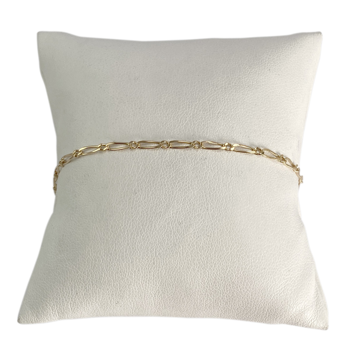 Pre-owned 750 yellow gold bracelet with horse and alternating links