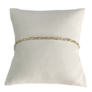 Pre-owned 750 yellow gold bracelet with horse and alternating links