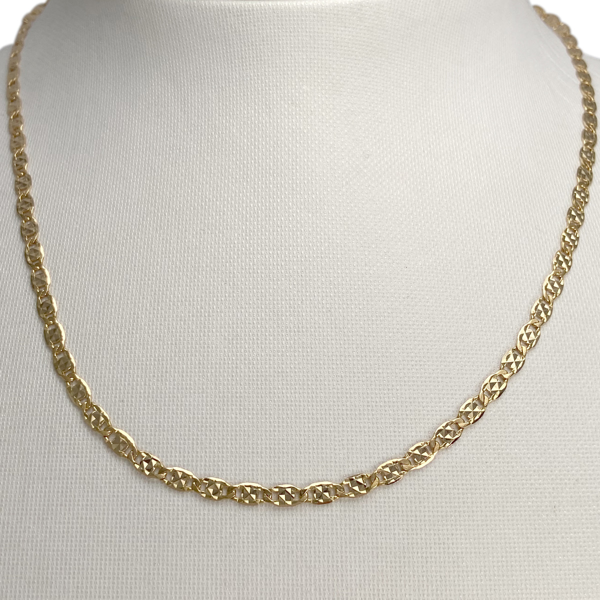 Chaîne d'occasion or 750 jaune maille fantaisie 40.5 cm - vue 2