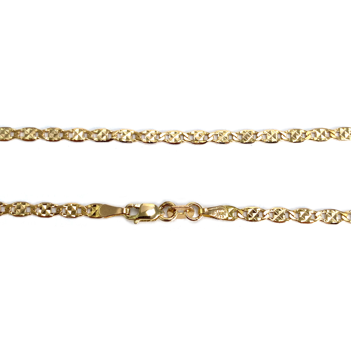 Chaîne d'occasion or 750 jaune maille fantaisie 40.5 cm - vue 3