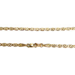 Chaîne d'occasion or 750 jaune maille fantaisie 40.5 cm - vue 3