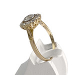 Bague d'occasion  or 750 2 tons diamants - vue 2