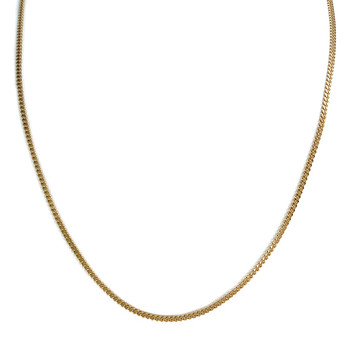 Second-hand chain in 750 yellow gold with curb chain stitch