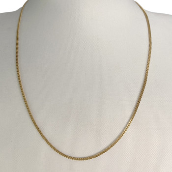 Second-hand chain in 750 yellow gold with curb chain stitch