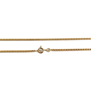 Second-hand chain in 750 yellow gold with curb chain stitch