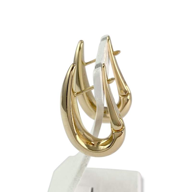 Boucles d'oreilles d'occasion or 750 jaune - vue 2