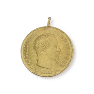 Médaille d'occasion or 750 jaune Empereur Napoléon III