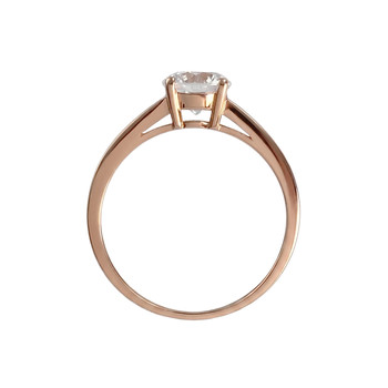 Bague d'occasion or 375 rose zirconias