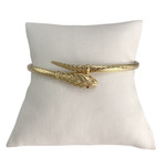 Bracelet d'occasion or 750 jaune serpent rubis - vue 1