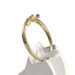 Bague d'occasion or 750 jaune diamants - vue 2