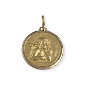 Médaille ange d'occasion or 750 jaune