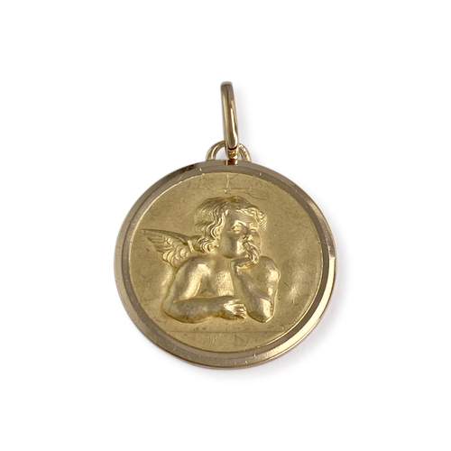Médaille ange d'occasion or 750 jaune