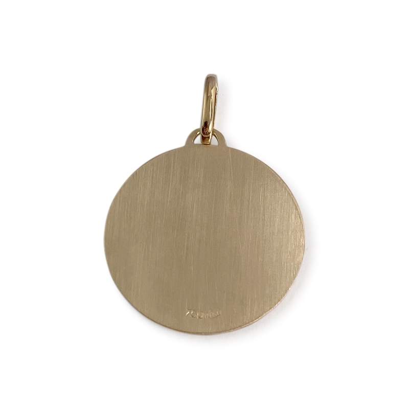 Médaille ange d'occasion or 750 jaune - vue 2