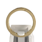 Bague d'occasion or 750 jaune diamants - vue 3